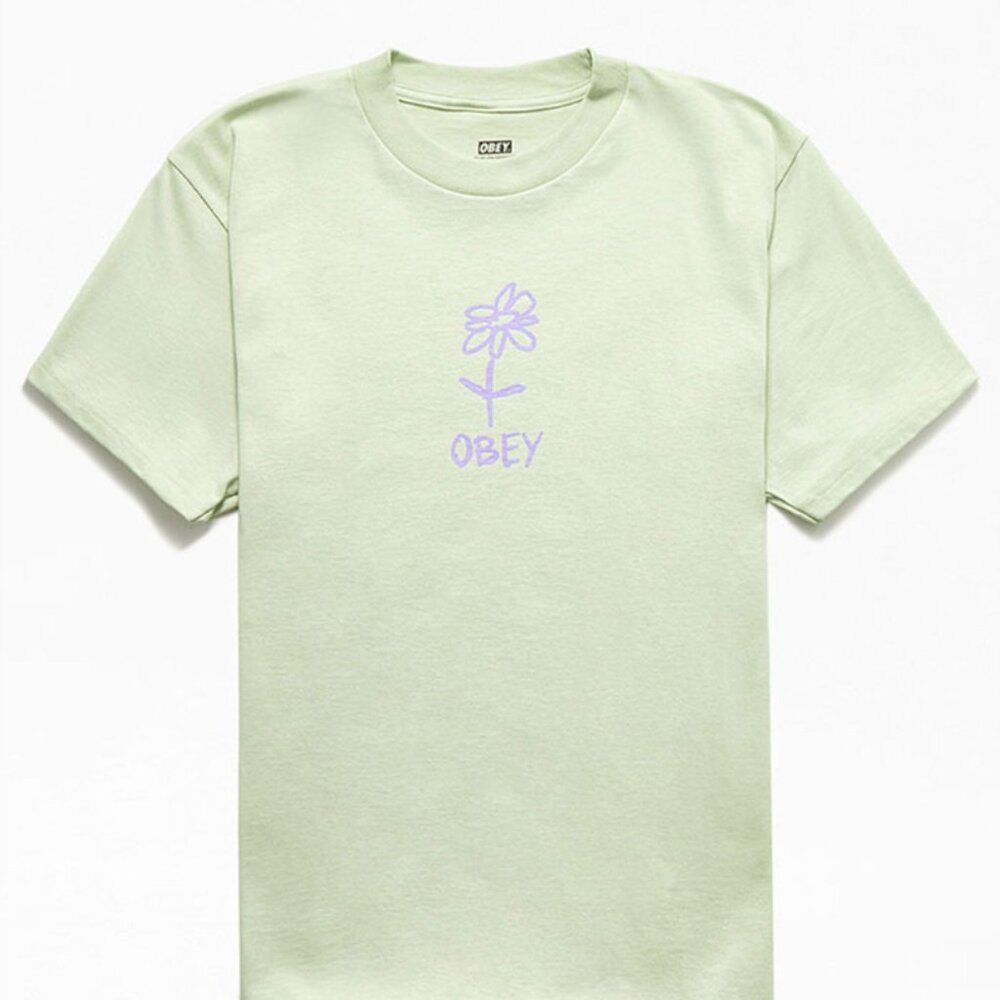 Obey Flower Doodle Graphic T-Shirt – Size Medium